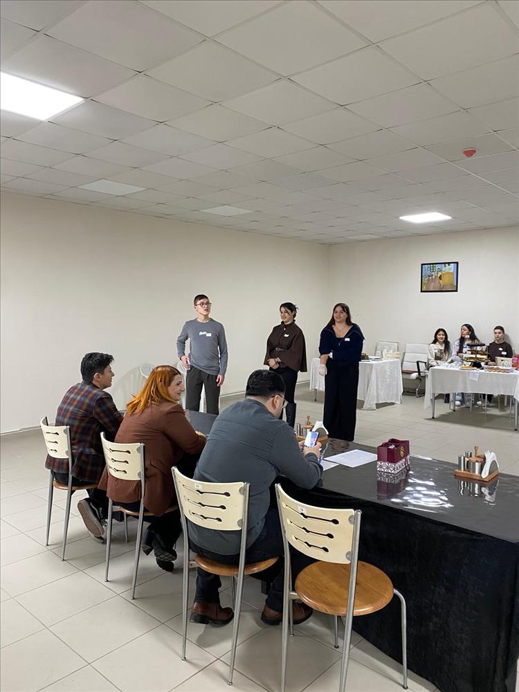 Ziyafet Organizasyon ve Yönetimi Dersi Kapsamında Uygulamalı Coffee Break Sınavı Gerçekleştirildi